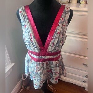 Arden B 100% Silk sleeveless V-Neck Blouse • Size M • NWT